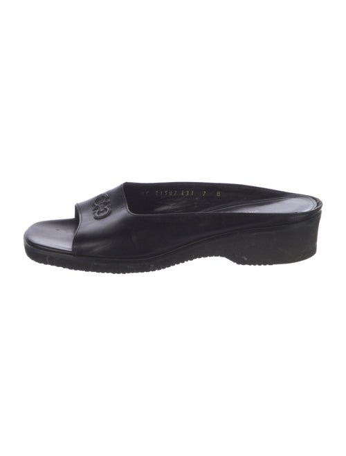 Salvatore Ferragamo Leather Slides