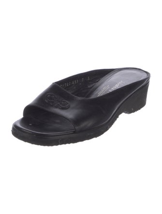 Salvatore Ferragamo Leather Slides