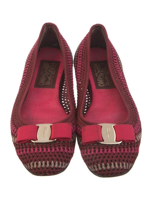 Salvatore Ferragamo Bow Accents Flats