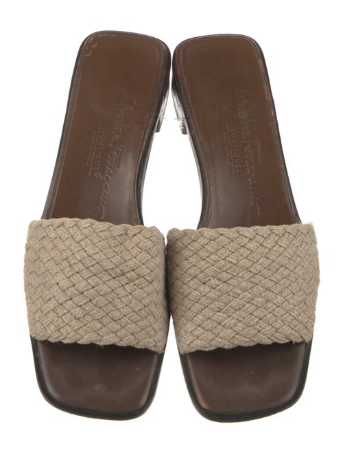 Salvatore Ferragamo Braided Accents Slides