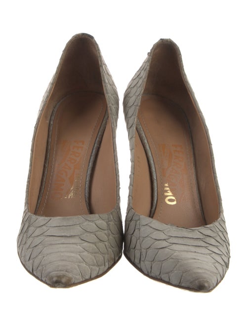 Salvatore Ferragamo Python Animal Print Pumps