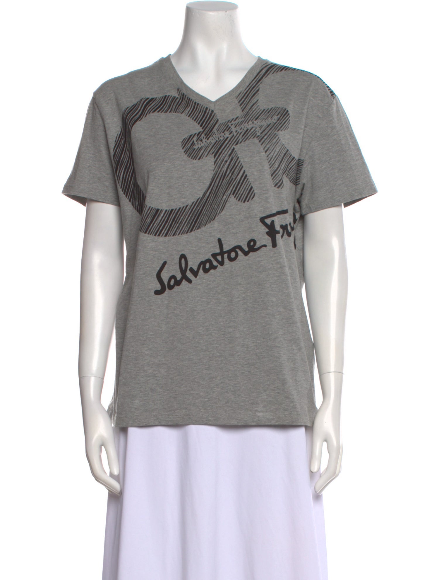 Salvatore Ferragamo Graphic Print Crew Neck T-Shirt
