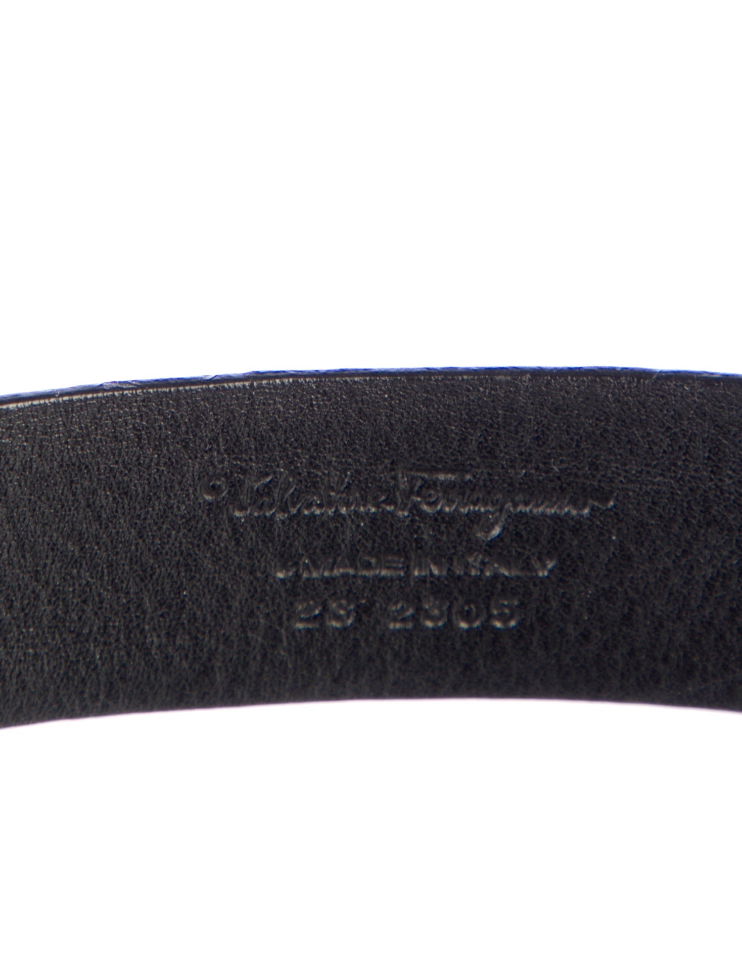 Salvatore Ferragamo Skinny Leather Waist Belt