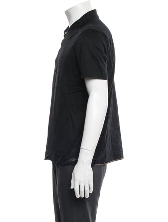 Salvatore Ferragamo Collar Short Sleeve Polo Shirt