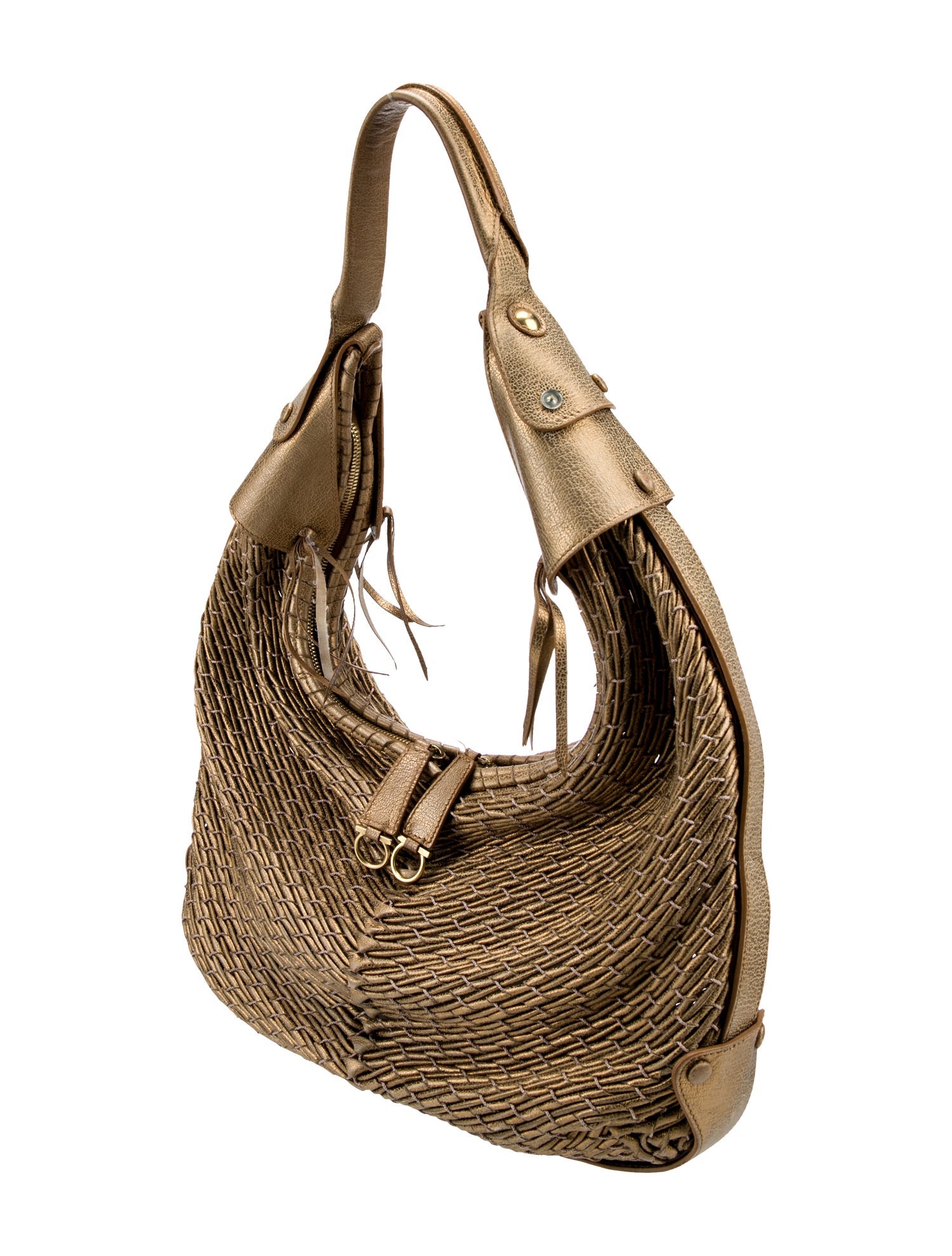 Salvatore Ferragamo Leather Hobo