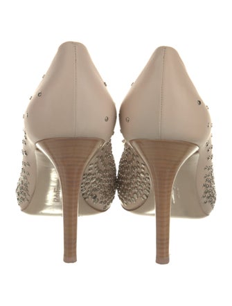 Salvatore Ferragamo Leather Bow Accents Pumps