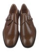 Salvatore Ferragamo Leather Monk Straps
