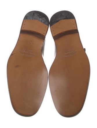 Salvatore Ferragamo Leather Monk Straps