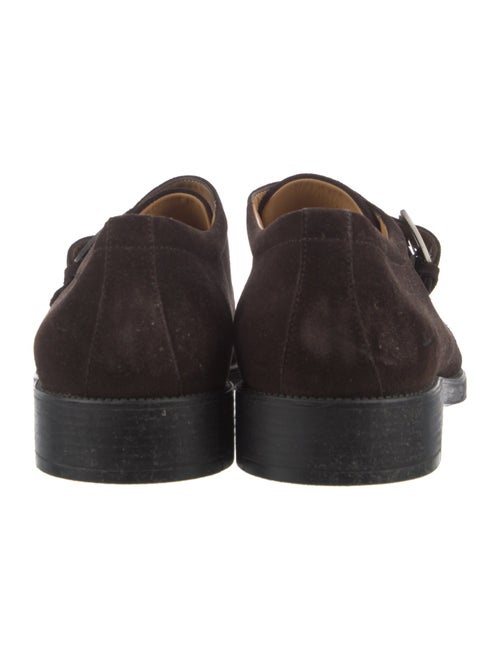 Salvatore Ferragamo Suede Monk Straps