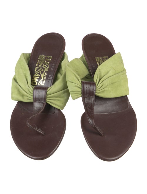 Salvatore Ferragamo Suede Slides