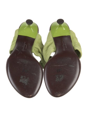 Salvatore Ferragamo Suede Slides