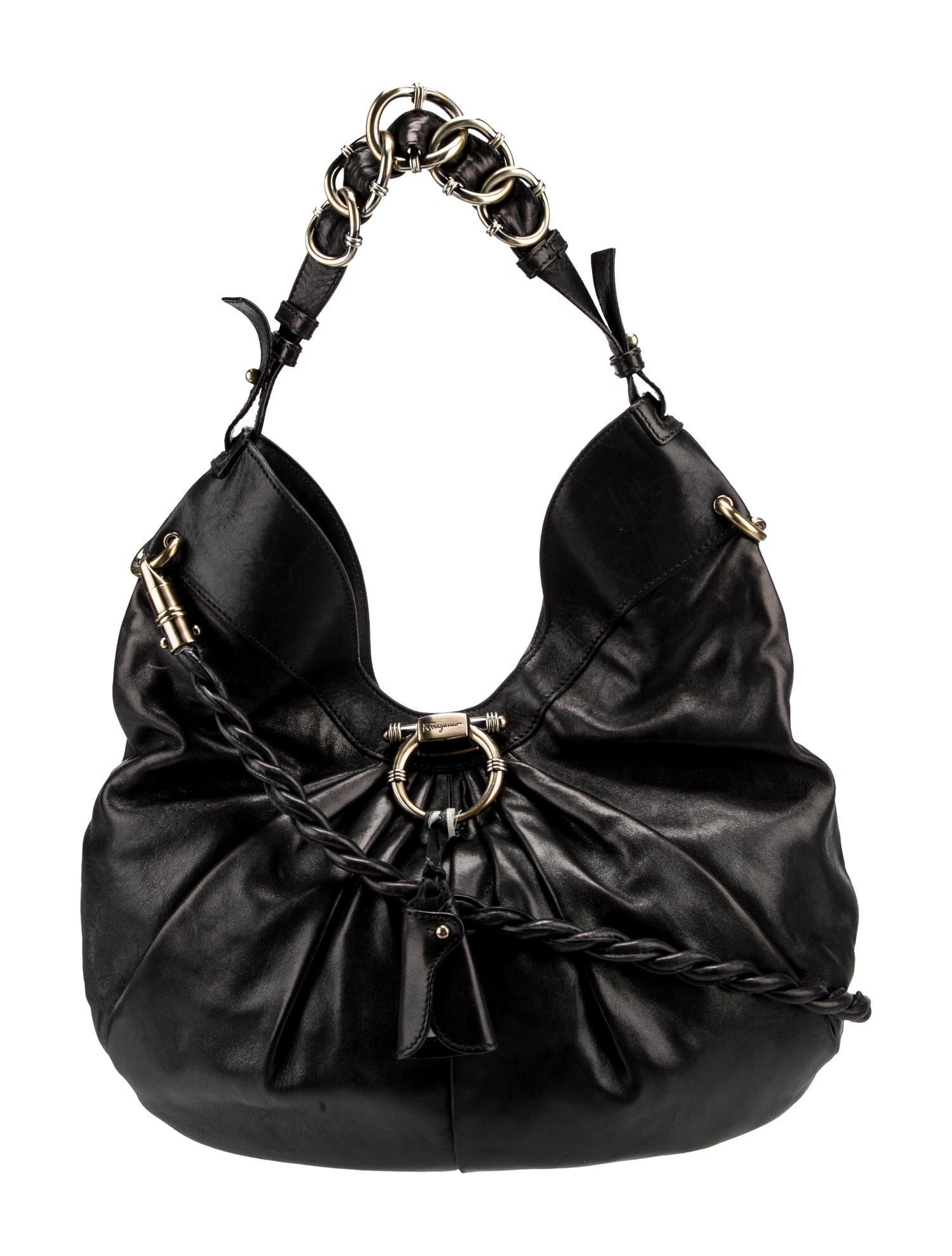 Salvatore Ferragamo Leather Hobo