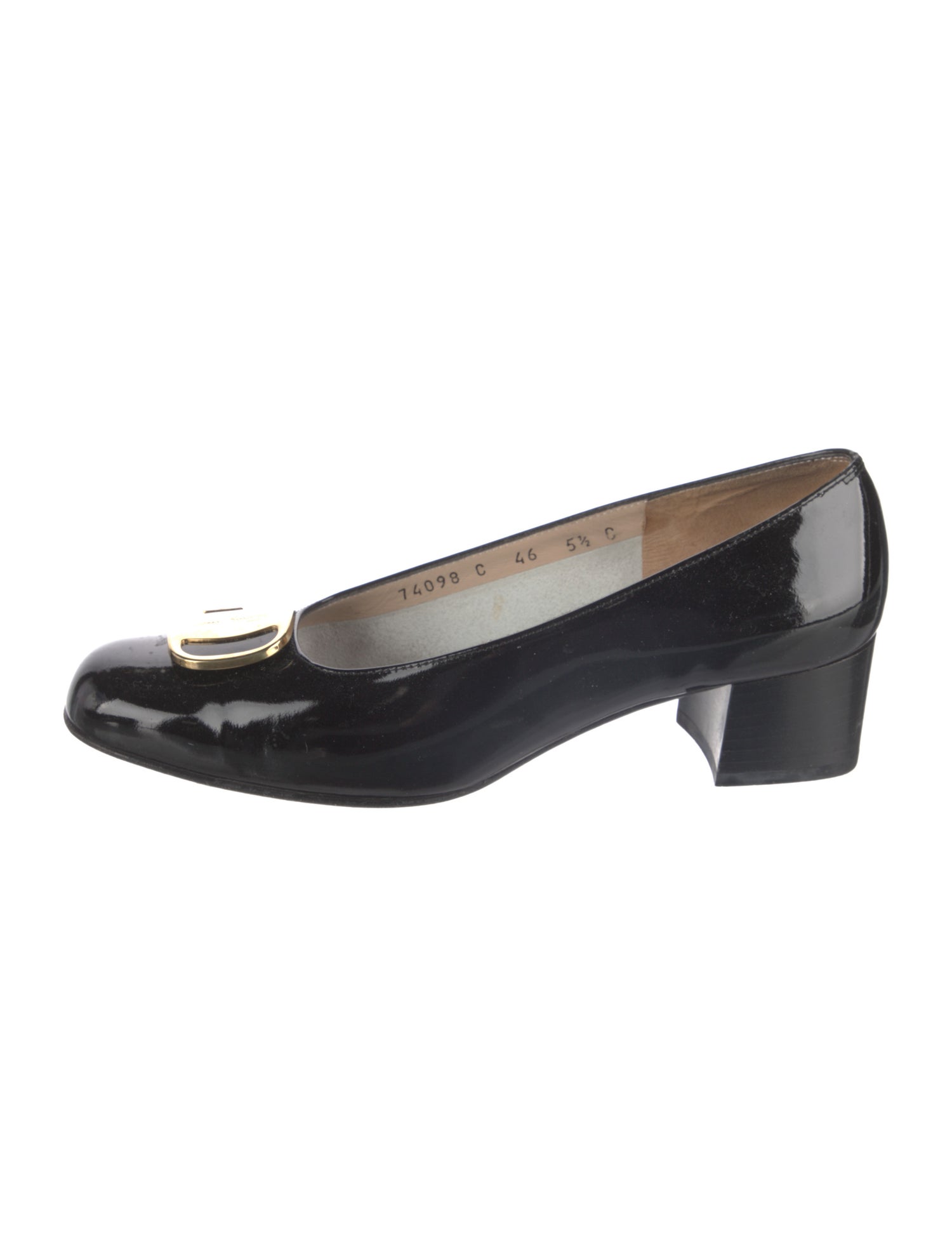 Salvatore Ferragamo Vara Bow Accent Patent Leather Pumps