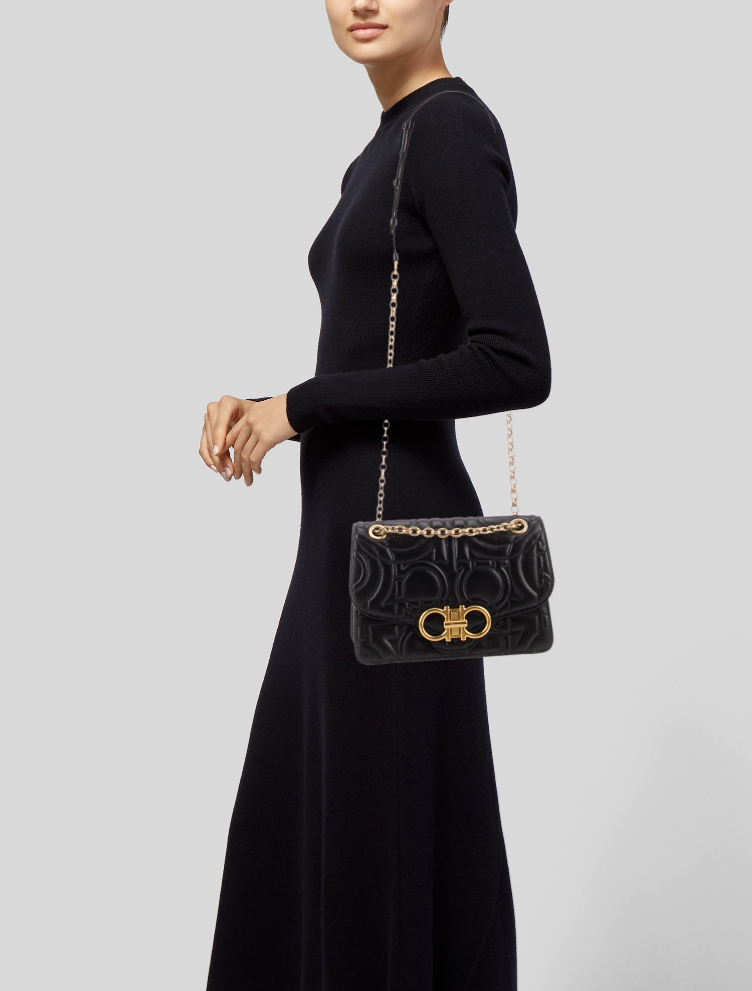 Salvatore Ferragamo Gancini Shoulder Bag