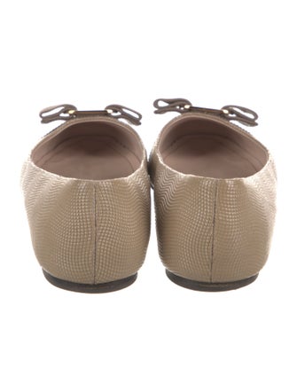 Salvatore Ferragamo Vara Bow Accent Leather Ballet Flats