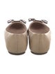 Salvatore Ferragamo Vara Bow Accent Leather Ballet Flats