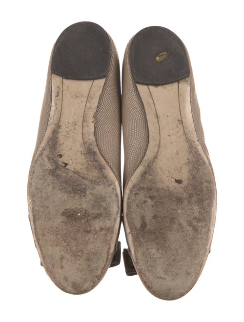 Salvatore Ferragamo Vara Bow Accent Leather Ballet Flats