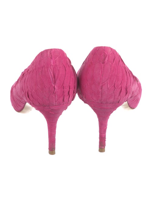 Salvatore Ferragamo Snakeskin D'Orsay Pumps