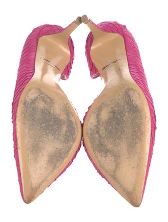 Salvatore Ferragamo Snakeskin D'Orsay Pumps