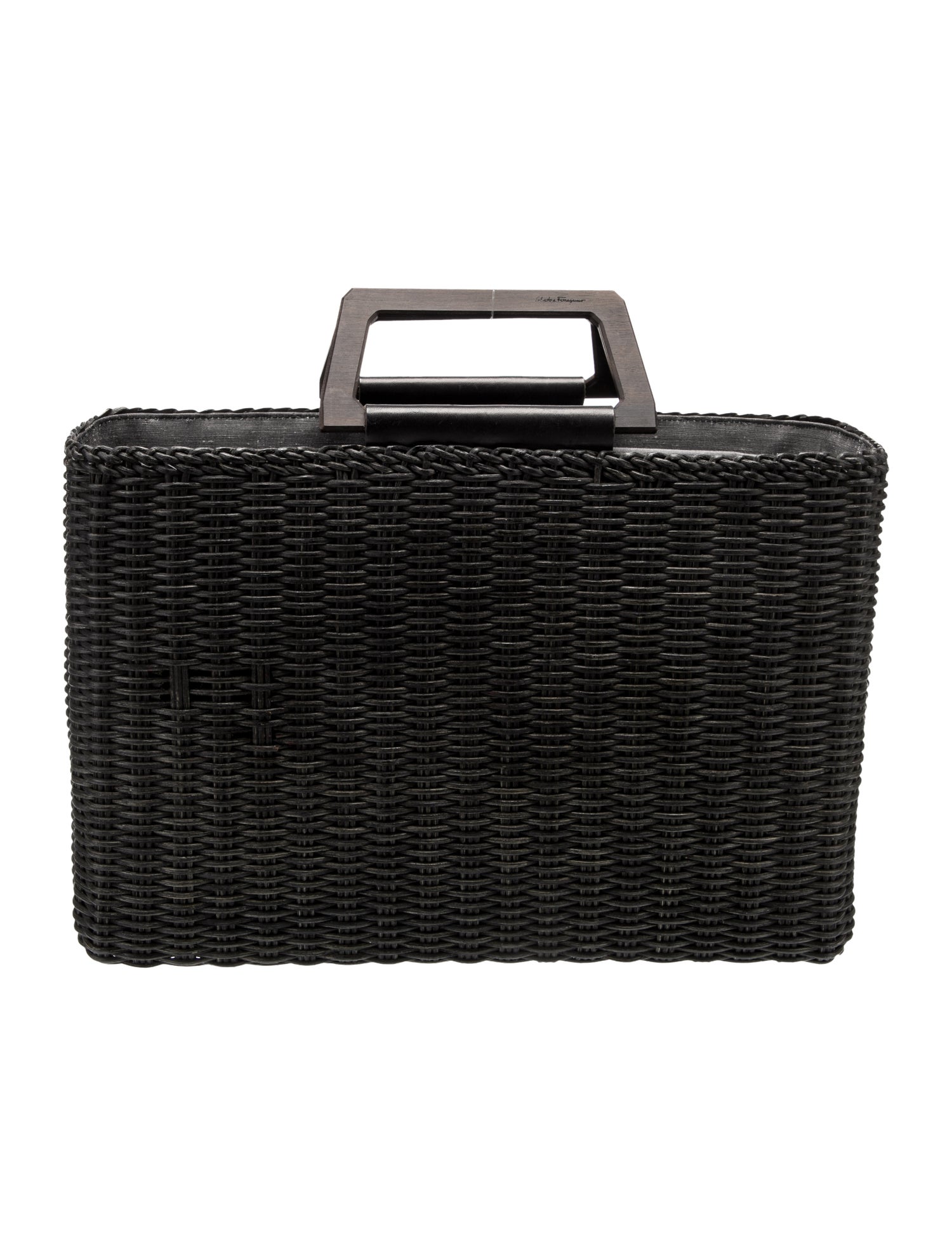 Salvatore Ferragamo Wicker Briefcase