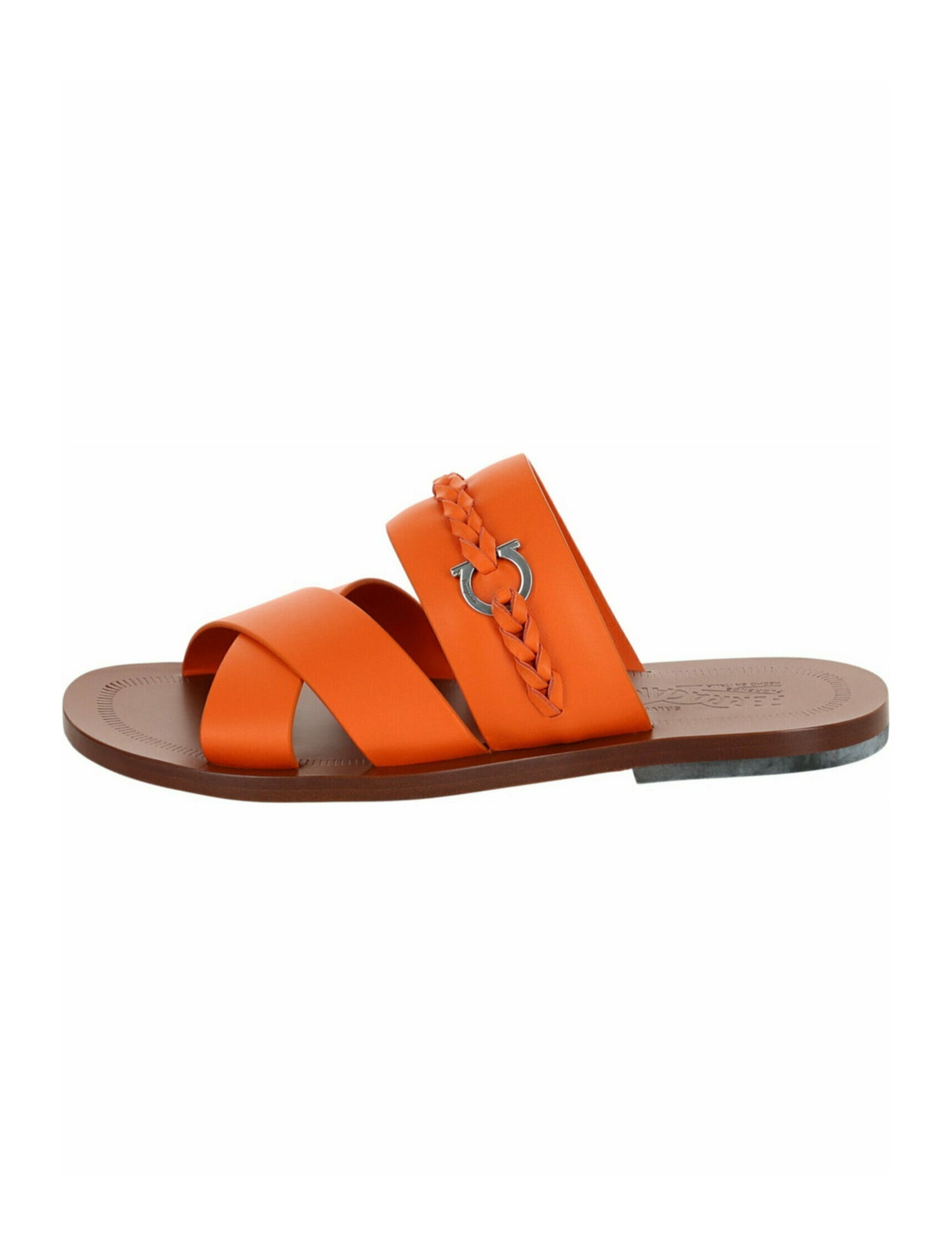 Salvatore Ferragamo Salvatore Ferragamo Gancini Calf Leather Logo Sandals w/ Tags w/Tags