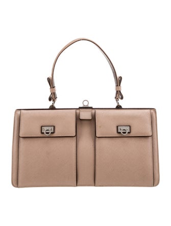 Salvatore Ferragamo Gancini Top Handle Bag