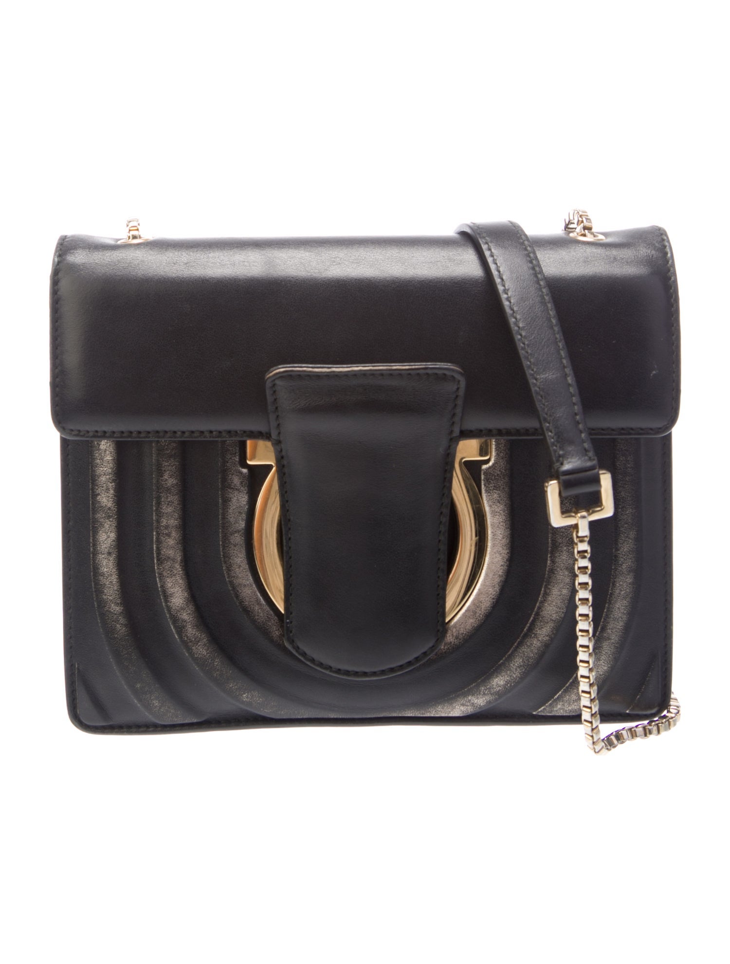 Salvatore Ferragamo Leather Minaudière