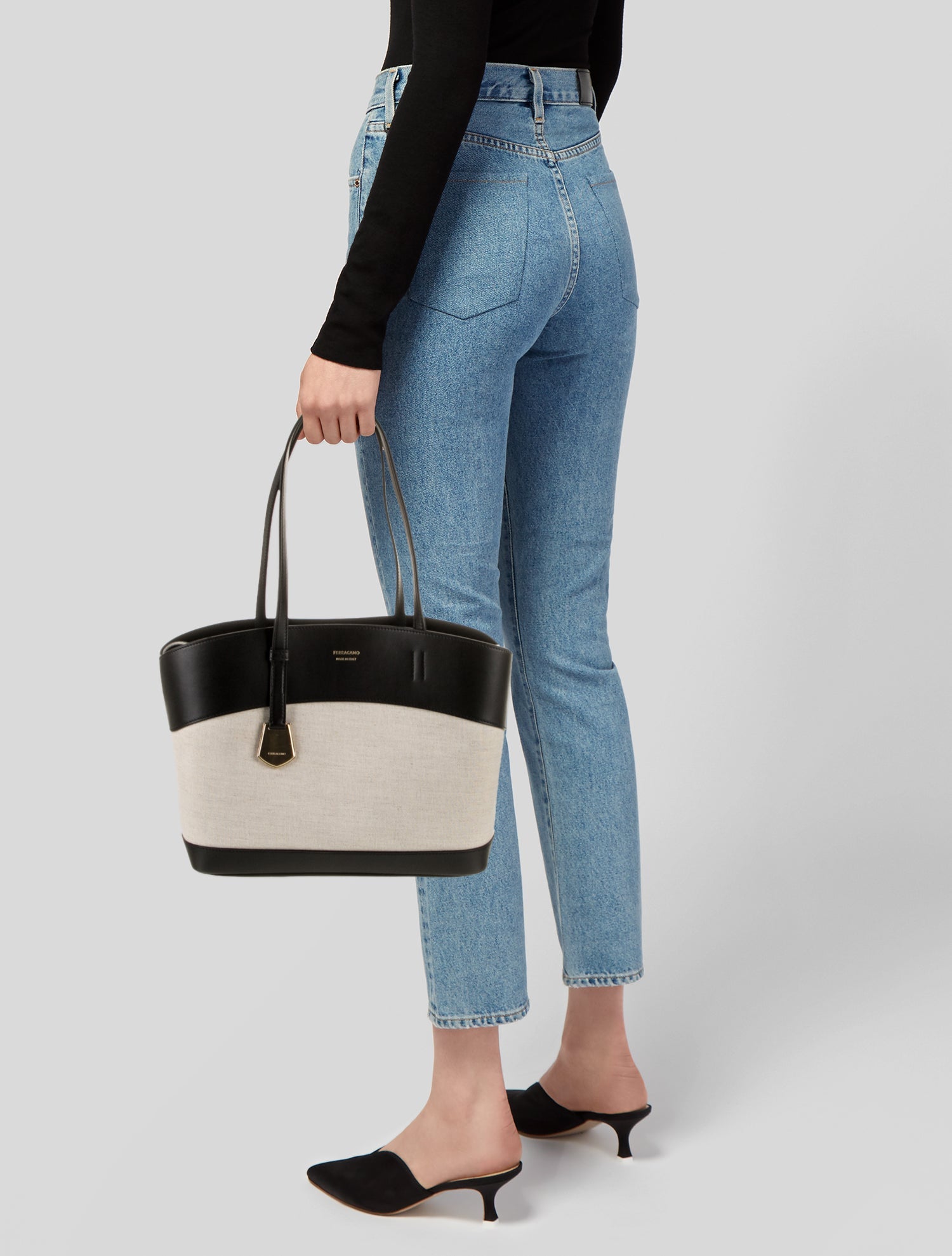 Salvatore Ferragamo Canvas Tote