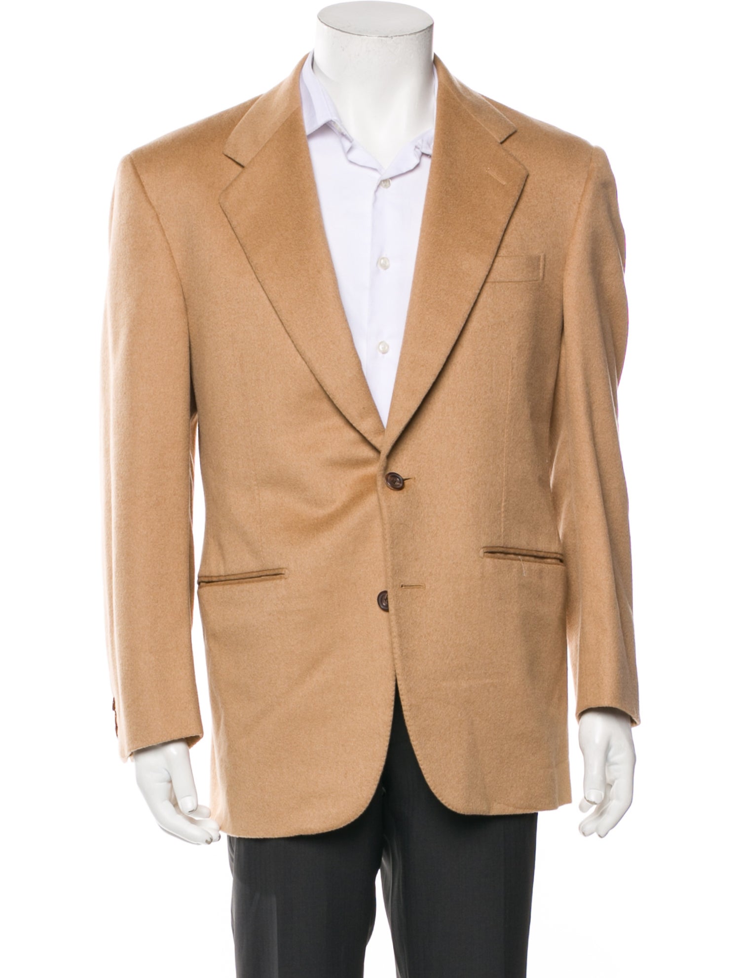Salvatore Ferragamo Camel Hair Peacoat