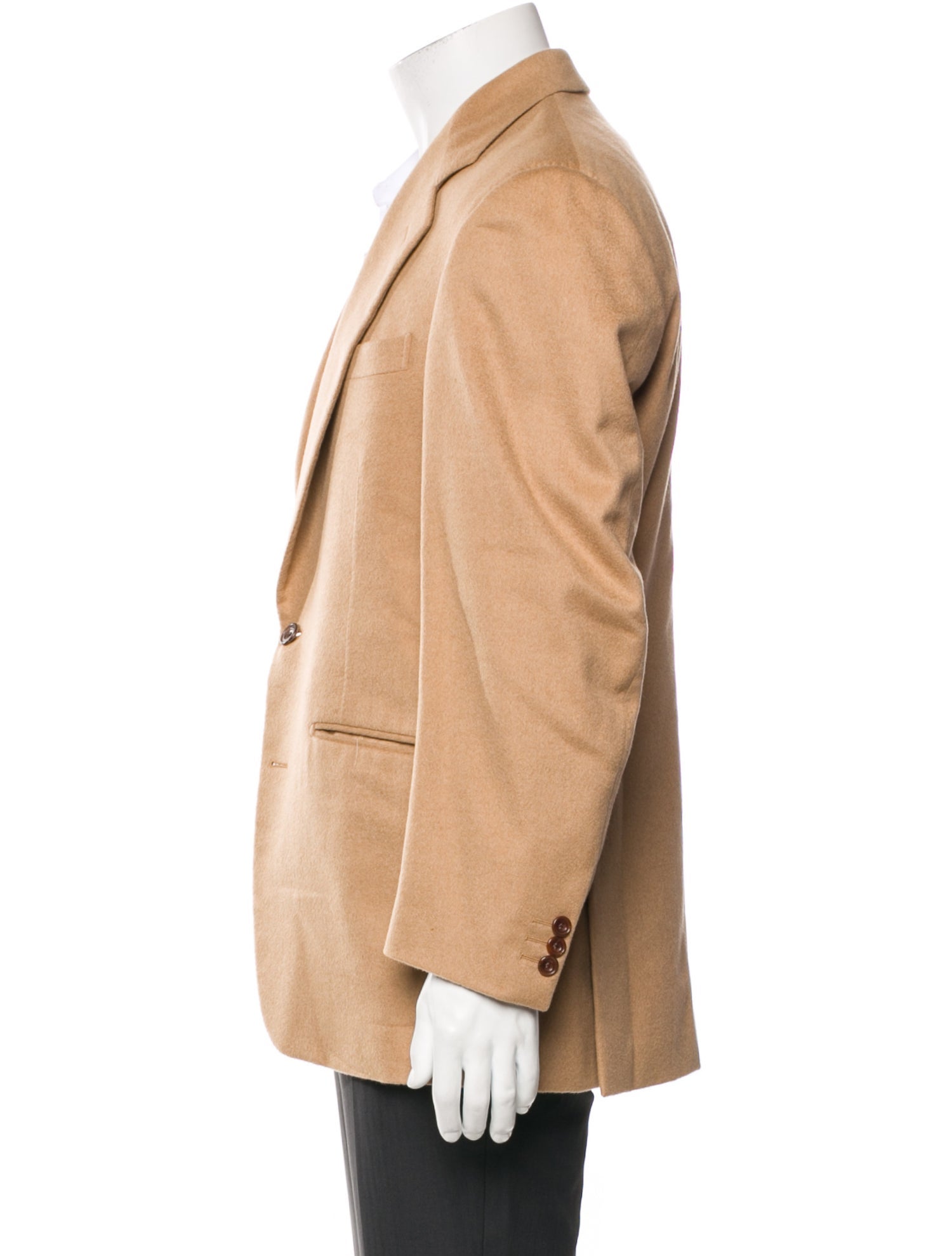Salvatore Ferragamo Camel Hair Peacoat