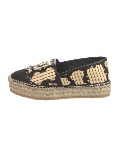 Salvatore Ferragamo Straw Printed Espadrilles