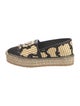 Salvatore Ferragamo Straw Printed Espadrilles