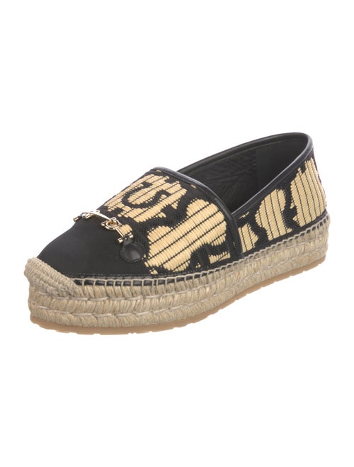 Salvatore Ferragamo Straw Printed Espadrilles