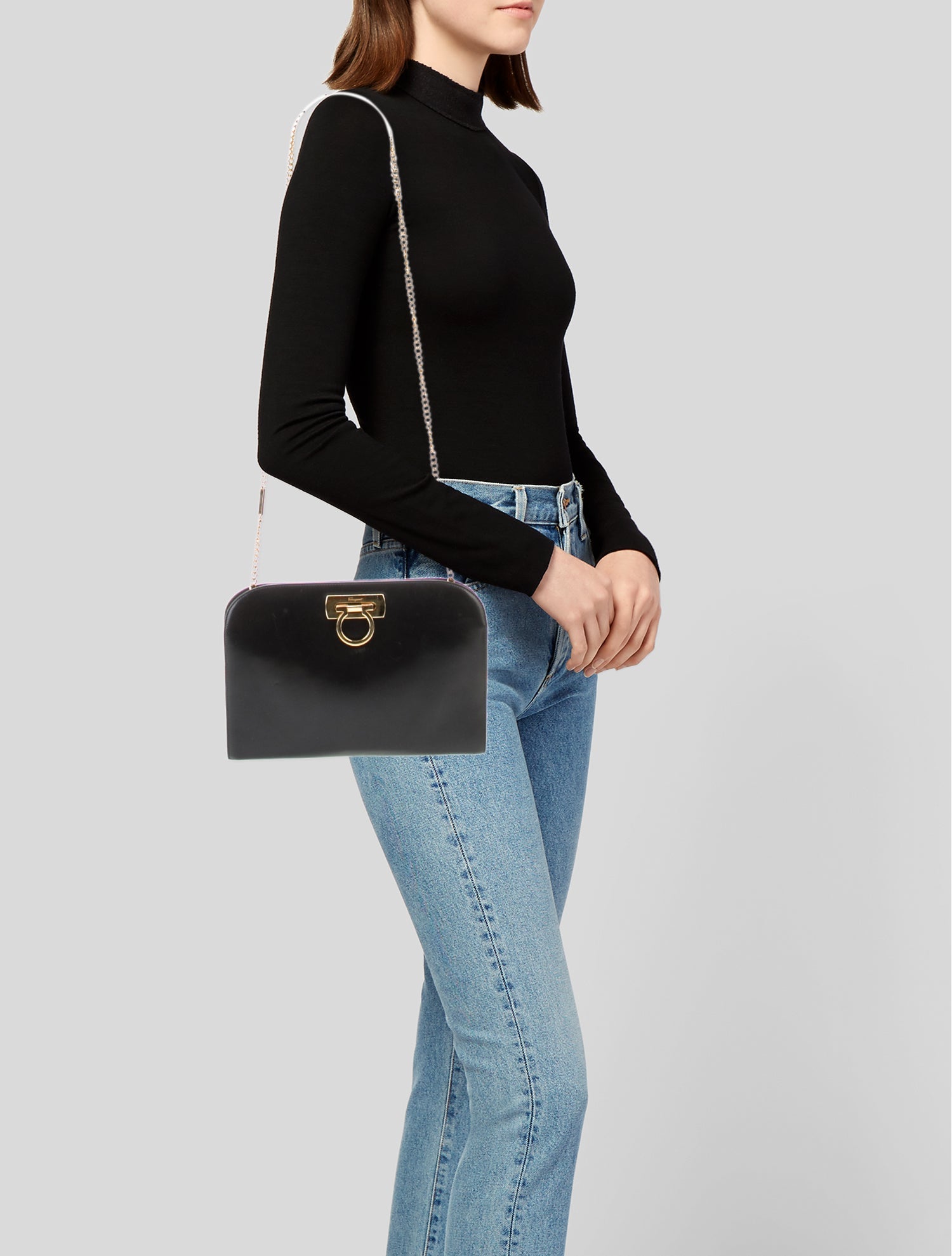 Salvatore Ferragamo Gancio Shoulder Bag