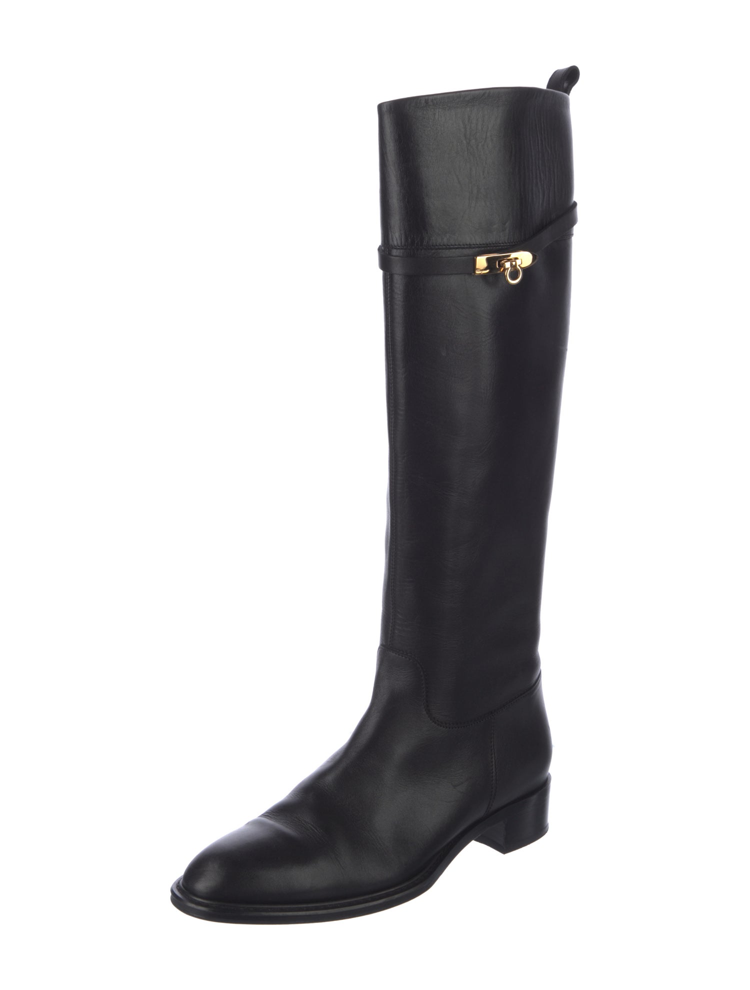 Salvatore Ferragamo Leather Riding Boots