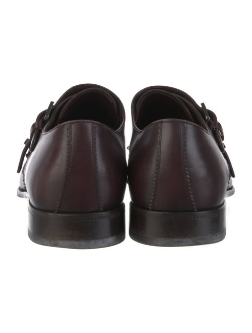 Salvatore Ferragamo Leather Monk Straps