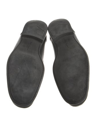 Salvatore Ferragamo Leather Monk Straps