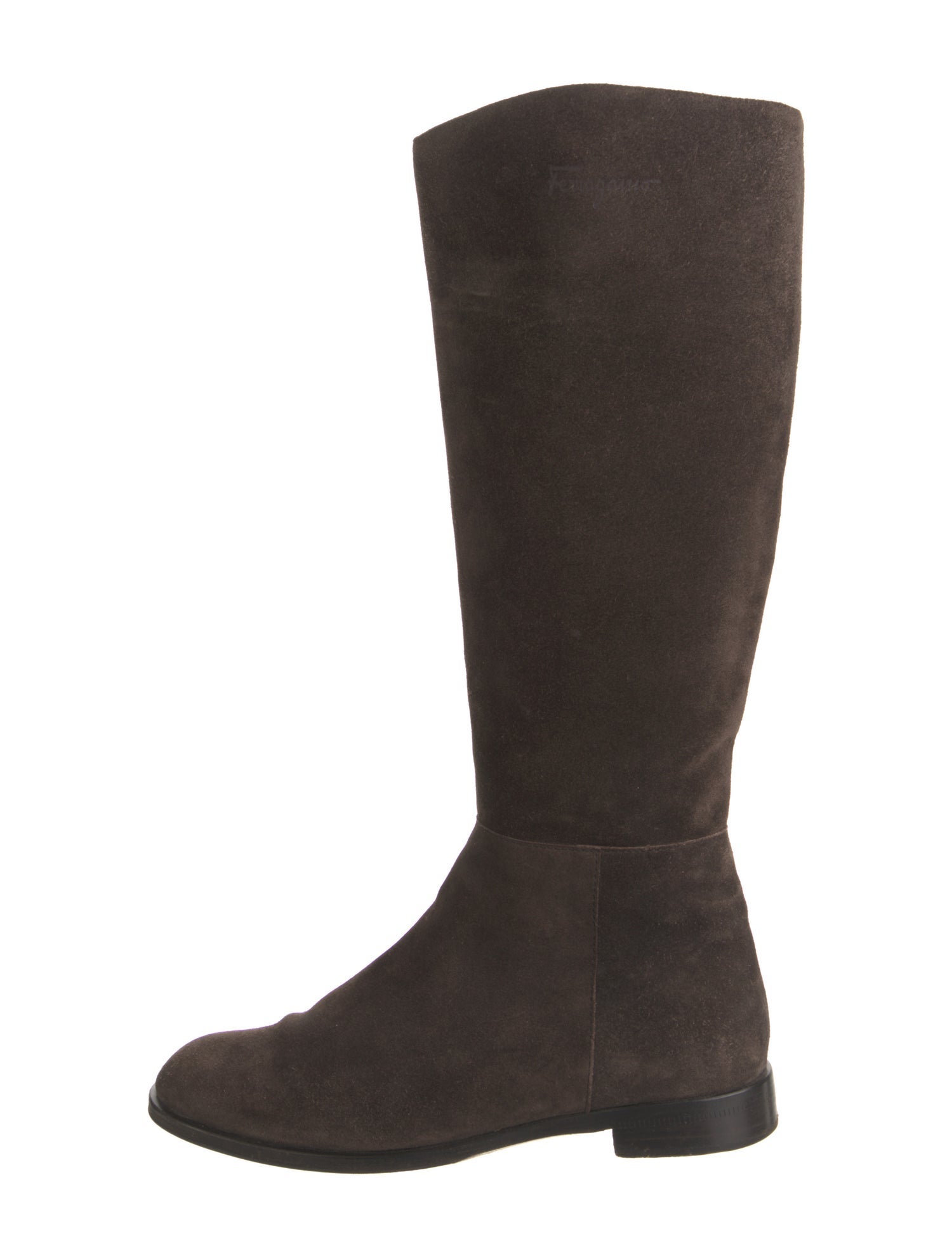 Salvatore Ferragamo Suede Riding Boots