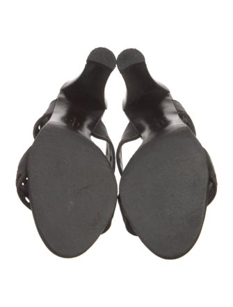 Salvatore Ferragamo Gancini Logo Leather Slides