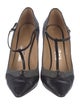 Salvatore Ferragamo Wool T-Strap Pumps