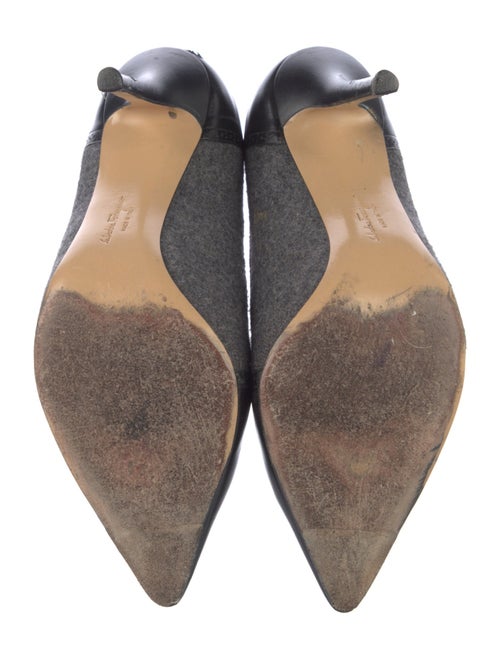 Salvatore Ferragamo Wool T-Strap Pumps