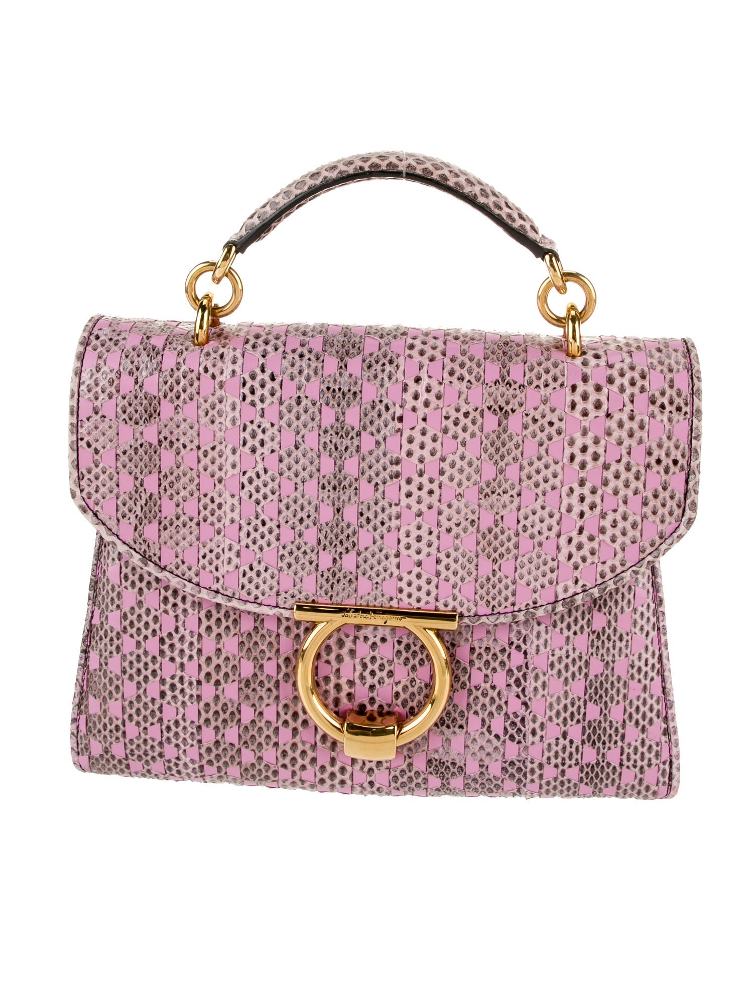 Salvatore Ferragamo Leather Top Handle Bag