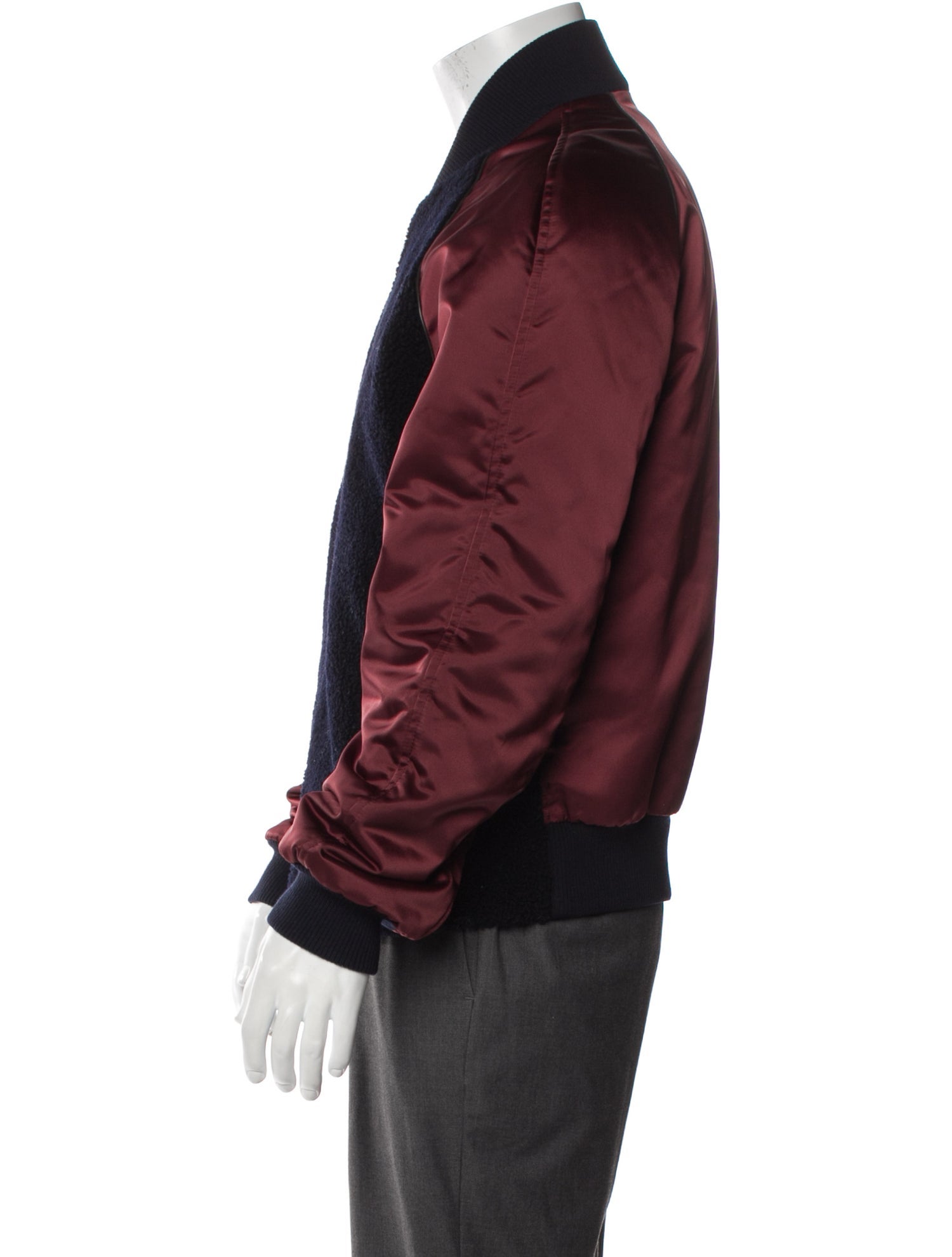 Salvatore Ferragamo Colorblock Pattern Bomber Jacket