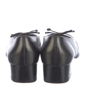 Salvatore Ferragamo Gancini Logo Leather Ballet Flats