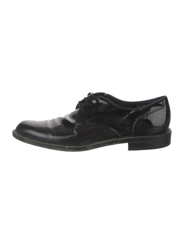 Salvatore Ferragamo Oxfords Patent Leather Derby Shoes US 9.5 |
