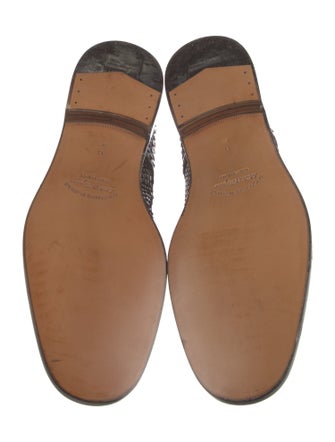 Salvatore Ferragamo Python Derby Shoes