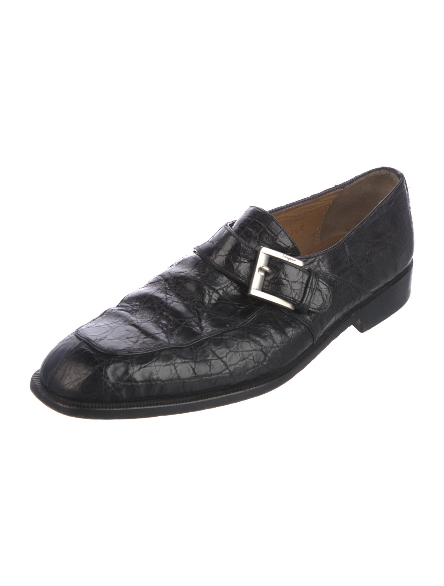 Salvatore Ferragamo Crocodile Dress Loafers