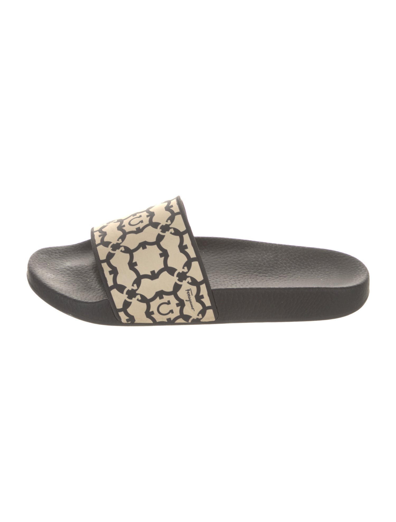Salvatore Ferragamo Rubber Printed Slides