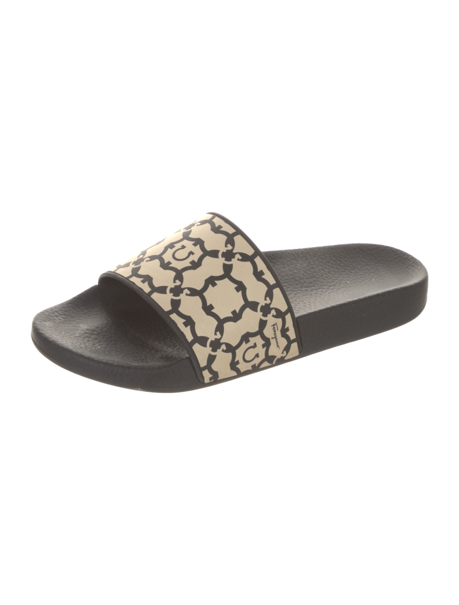Salvatore Ferragamo Rubber Printed Slides
