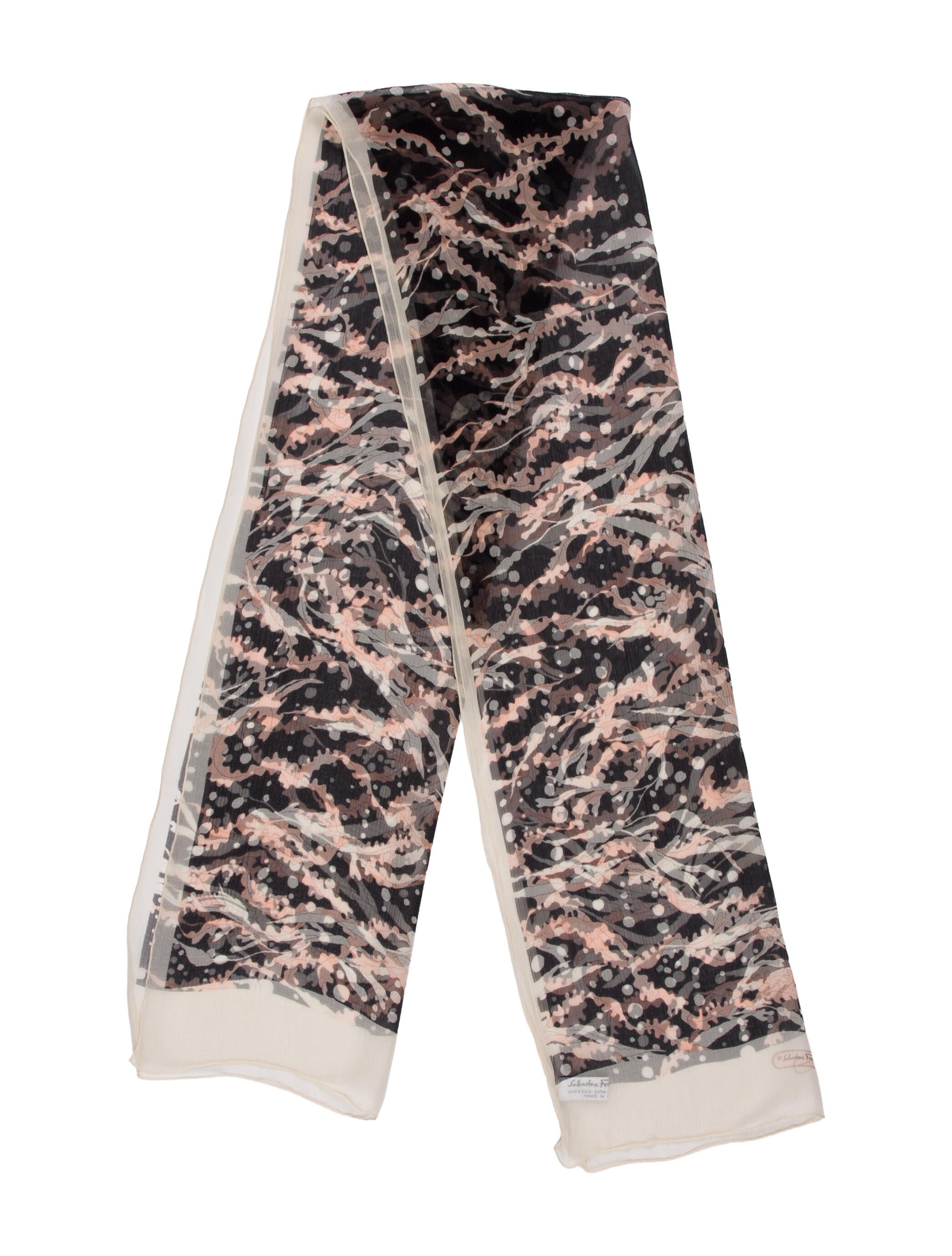 Salvatore Ferragamo Silk Printed Scarf